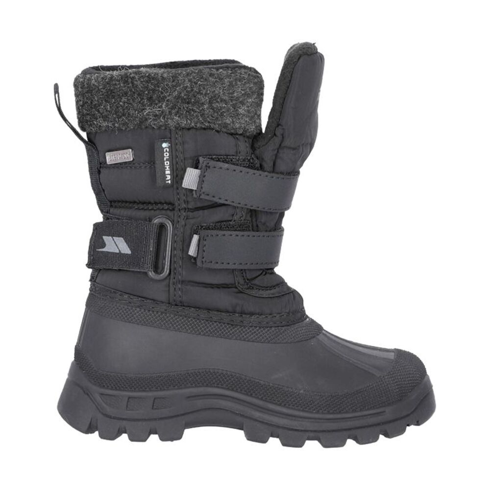 Trespass Childrens Boys Strachan II Waterproof Snow Boots / Black
